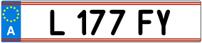 Trailer License Plate